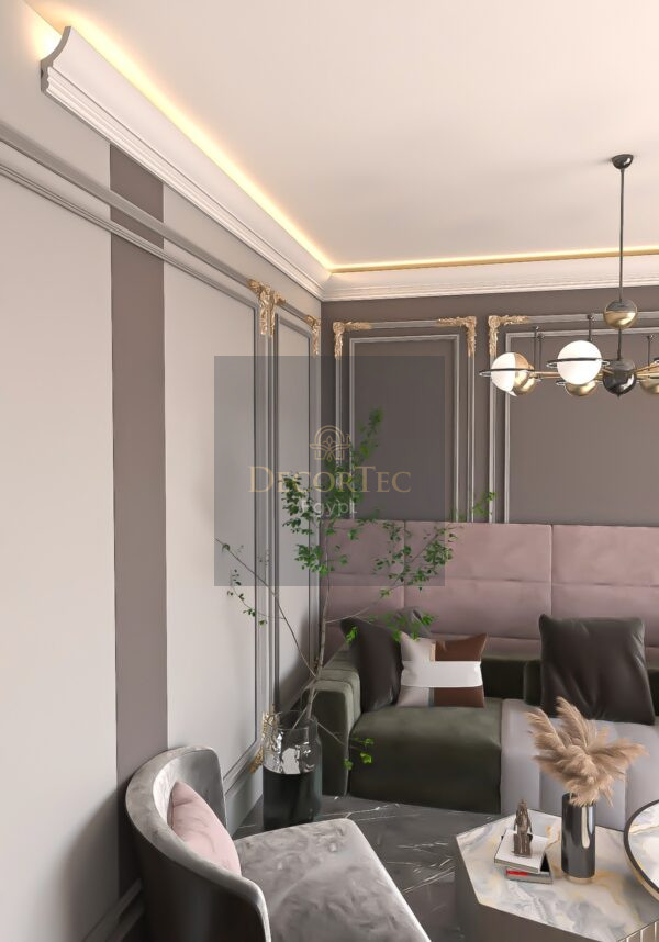 كرانيش-فيوتك-بيت-النور-(ليد-اضاءه مخفية)-(Led05)DecorTec