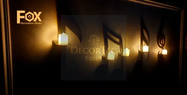 ديكور حوائط مضئ نوته (1) تركيب ديكور حائط مضيء LED بسهولة من DecorTec