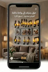 ديكور حائط نوتة موسيقية بإضاءة LED دافئة تصميم عصري من DecorTec