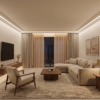 قطاع ومقاسات كورنيشة سقف بيت نور 15 سم من DecorTec