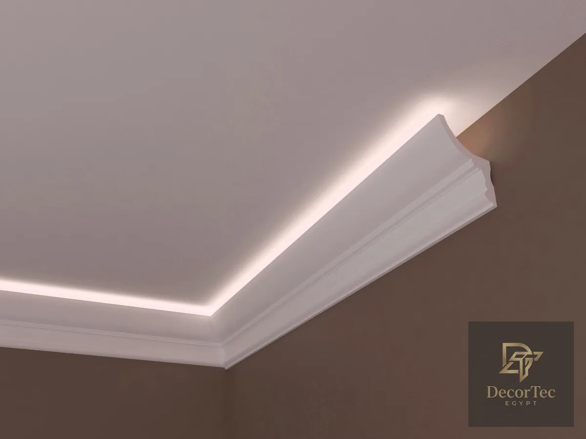 تنفيذ كرانيش بيت نور حديثة - DecorTec Egypt